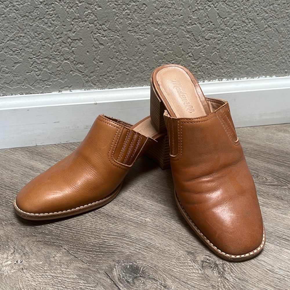 Madewell Tan Mules size 8.5